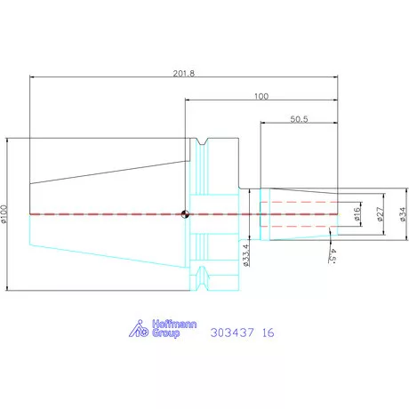 Garant Zsugorbefogó Form ADB, hűtőcsatorna furattal 16 mm