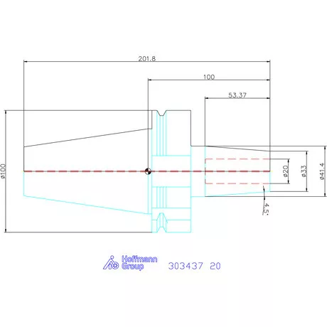 Garant Zsugorbefogó Form ADB, hűtőcsatorna furattal 20 mm