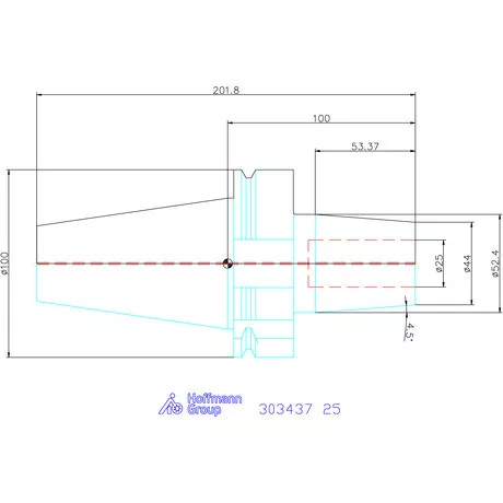 Garant Zsugorbefogó Form ADB, hűtőcsatorna furattal 25 mm