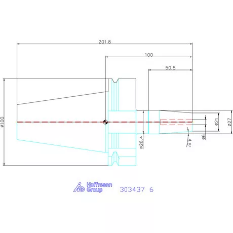 Garant Zsugorbefogó Form ADB, hűtőcsatorna furattal 6 mm