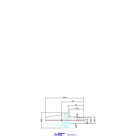 Garant Hidroplasztikus befogó, karcsú Master Chuck, ADB alak 6 mm