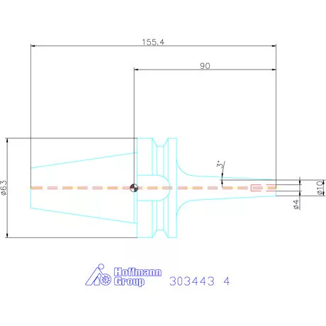 Garant Zsugorbefogó 3° 4 mm