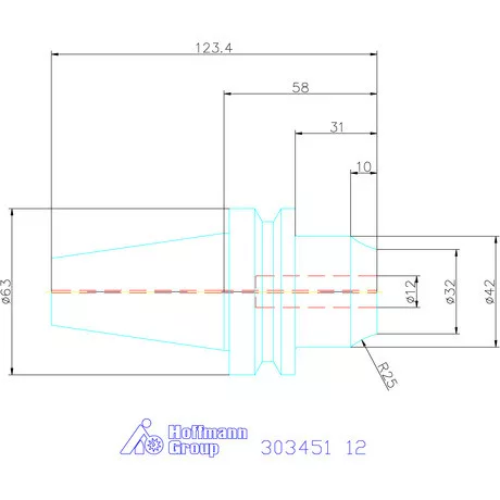 Garant HT-tokmány hűtőcsatorna furatokkal 12 mm