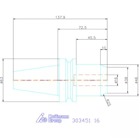 Garant HT-tokmány hűtőcsatorna furatokkal 16 mm