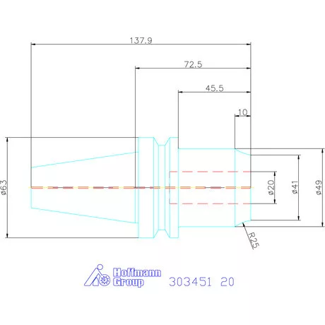 Garant HT-tokmány hűtőcsatorna furatokkal 20 mm