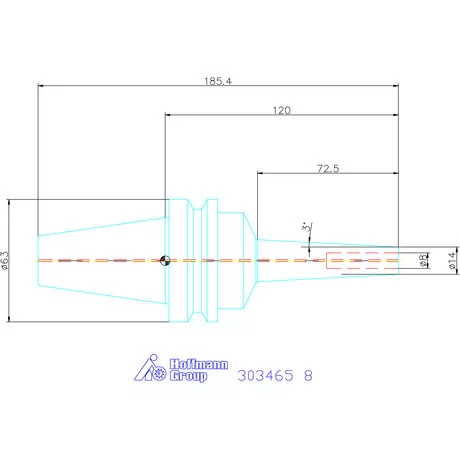 Garant Karcsú hidroplasztikus befogó 8 mm