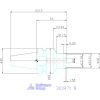 Hidroplasztikus szerszámtartó BASIC rövid, karcsú, AD alak 8 mm