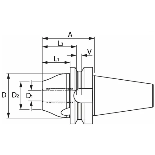 Garant Performance hidroplasztikus befogó Master Chuck, ADB alak 16 mm