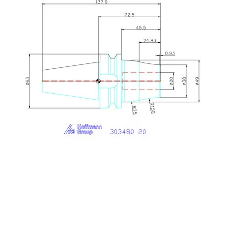Garant Performance hidroplasztikus befogó Master Chuck, ADB alak 20 mm