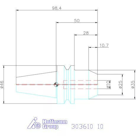 Garant Menesztőlapos befogó Forma AD 10 mm