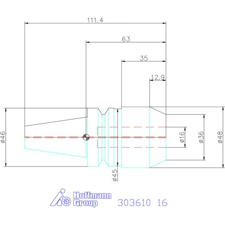 Garant Menesztőlapos befogó Forma AD 16 mm