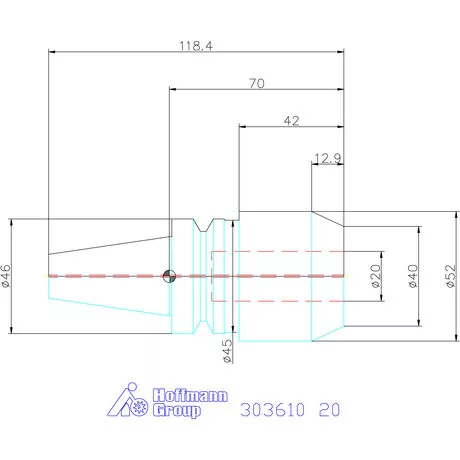 Garant Menesztőlapos befogó Forma AD 20 mm