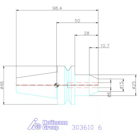 Garant Menesztőlapos befogó Forma AD 6 mm