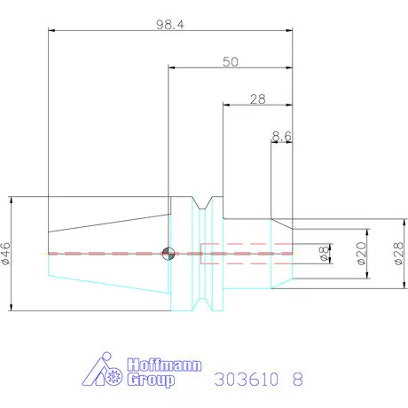 Garant Menesztőlapos befogó Forma AD 8 mm