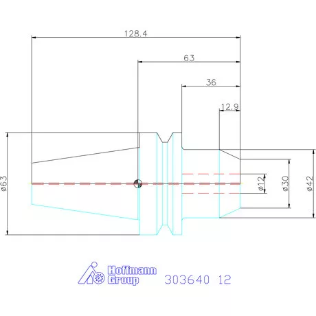 Garant Menesztőlapos befogó Forma AD 12 mm