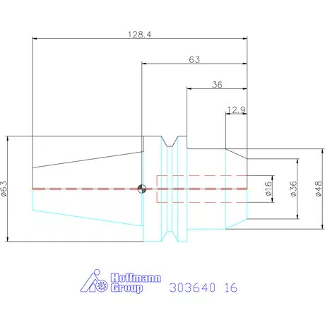 Garant Menesztőlapos befogó Forma AD 16 mm