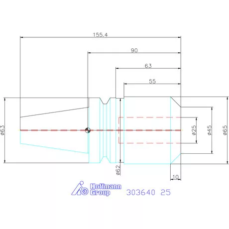 Garant Menesztőlapos befogó Forma AD 25 mm