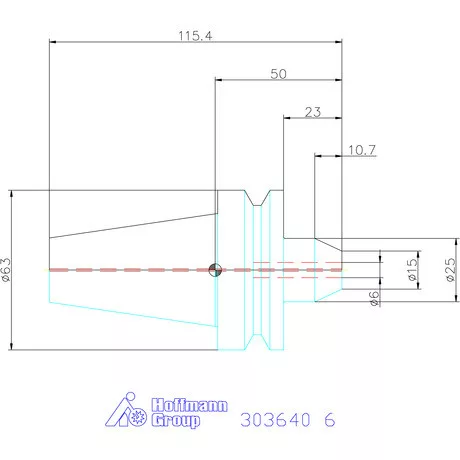 Garant Menesztőlapos befogó Forma AD 6 mm