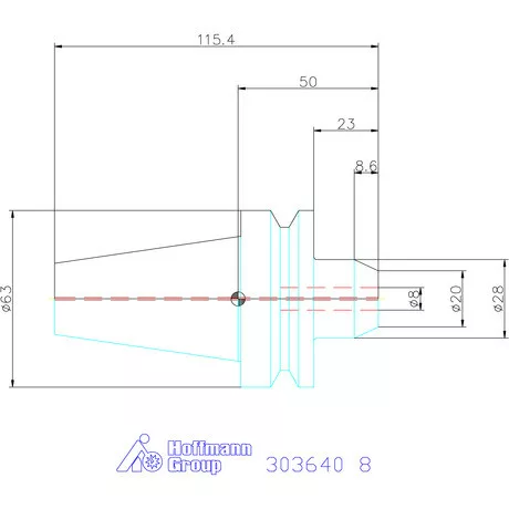 Garant Menesztőlapos befogó Forma AD 8 mm
