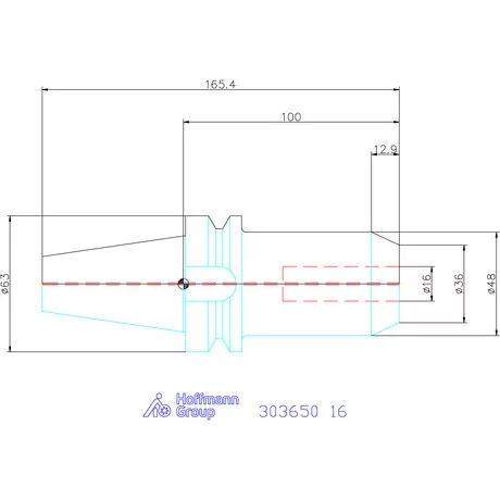 Garant Menesztőlapos befogó Forma AD 16 mm