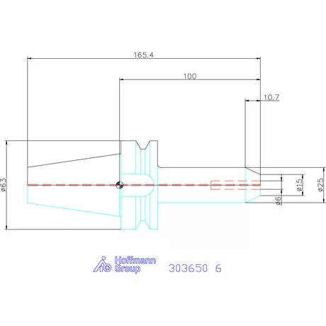 Garant Menesztőlapos befogó Forma AD 6 mm