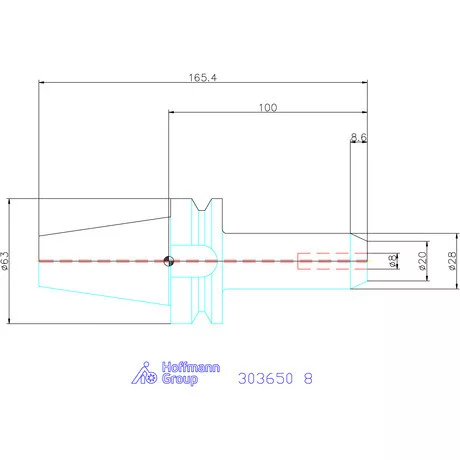 Garant Menesztőlapos befogó Forma AD 8 mm