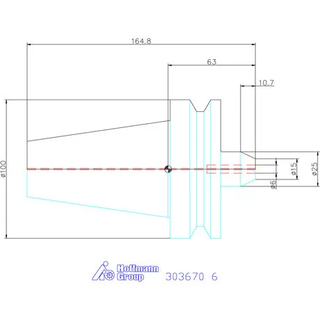 Garant Menesztőlapos befogó Forma AD 6 mm
