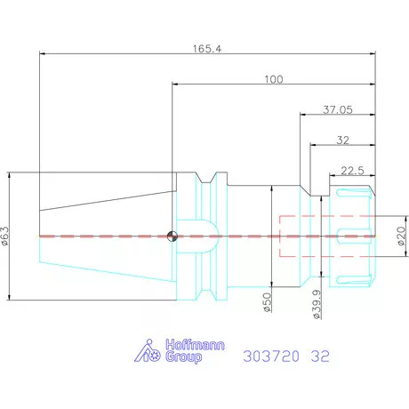 Garant ER szorítópatronos befogó Forma AD 32 mm