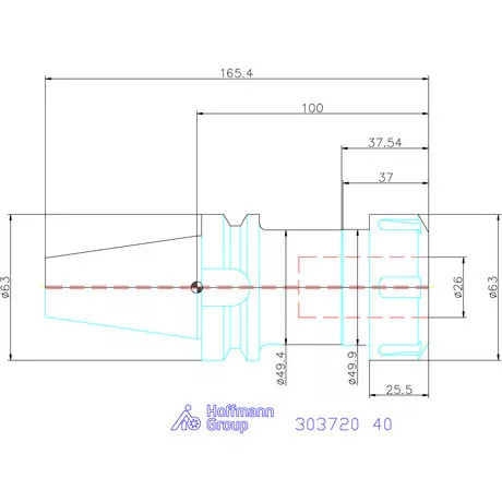 Garant ER szorítópatronos befogó Forma AD 40 mm