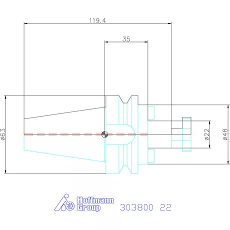 Garant Marófej befogó Form AD 22 mm