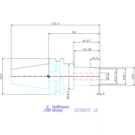 Garant Hidroplasztikus szerszámtartó BASIC Karcsú, ADB alak 12 mm
