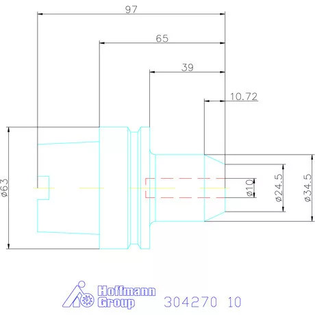 Garant Menesztőlapos befogó 10 mm