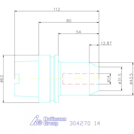 Garant Menesztőlapos befogó 14 mm