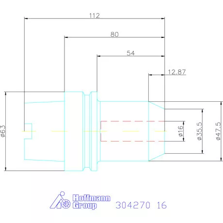Garant Menesztőlapos befogó 16 mm