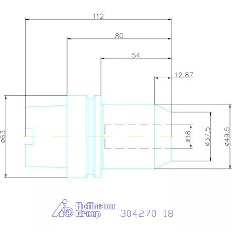 Garant Menesztőlapos befogó 18 mm