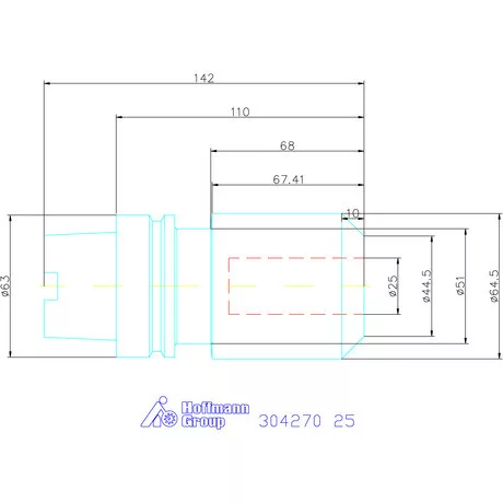 Garant Menesztőlapos befogó 25 mm