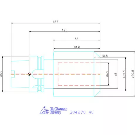 Garant Menesztőlapos befogó 40 mm