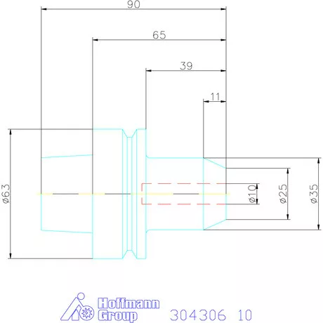 Garant Menesztőlapos befogó 10 mm