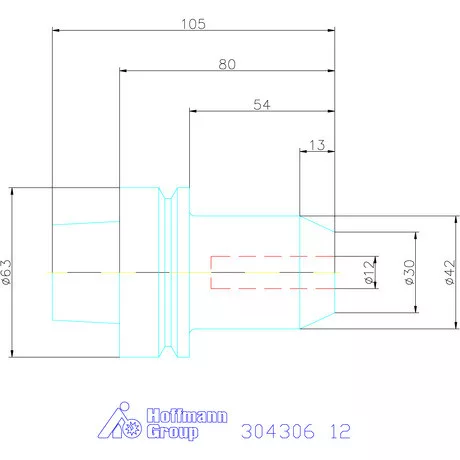 Garant Menesztőlapos befogó 12 mm