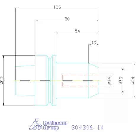 Garant Menesztőlapos befogó 14 mm