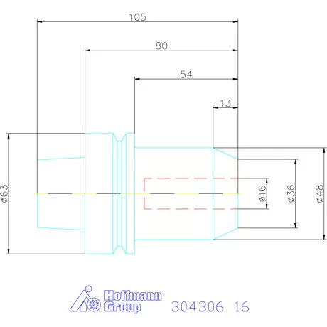 Garant Menesztőlapos befogó 16 mm
