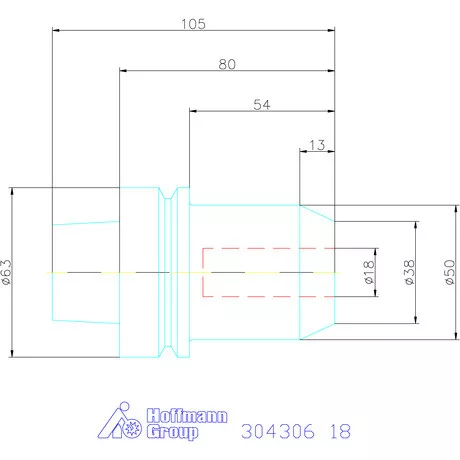 Garant Menesztőlapos befogó 18 mm