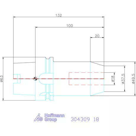 Garant Menesztőlapos befogó 18 mm