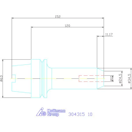 Garant Menesztőlapos befogó 10 mm