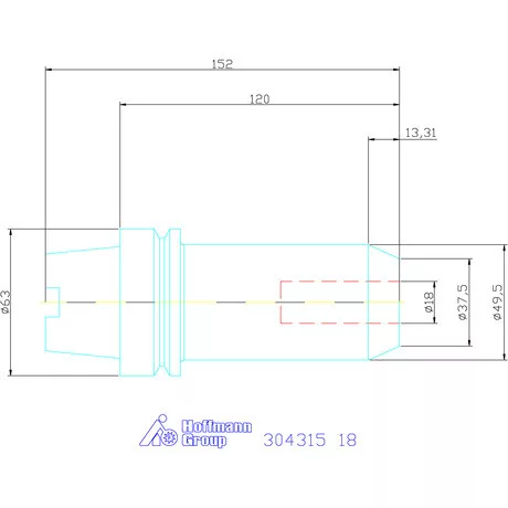 Garant Menesztőlapos befogó 18 mm