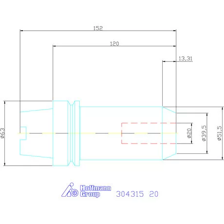 Garant Menesztőlapos befogó 20 mm