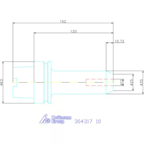 Holex Menesztőlapos befogó 10 mm