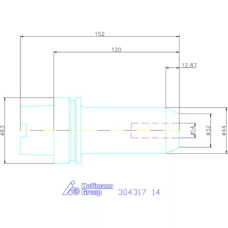 Holex Menesztőlapos befogó 14 mm