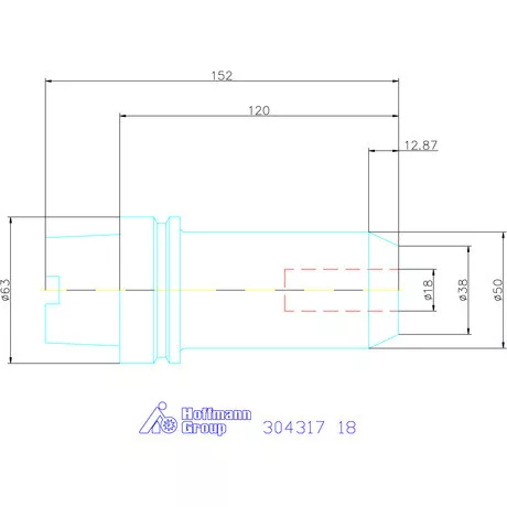 Holex Menesztőlapos befogó 18 mm