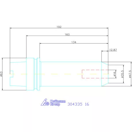 Garant Menesztőlapos befogó 16 mm